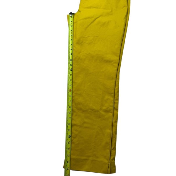 BODEN Women's Pants Yellow Size US 12R. Made in Turkey. 97% Cotton / 3% Elasta - Picture 10 of 13